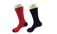 Rote/Schwarz-Baumwollzuckerkranke Zirkulations-Socken für Unisexerwachsen-Antibeleg