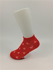 Gestricktes Elastane-Rot scherzt die umweltfreundliche Baumwollsocken-Nichterscheinen-Socken-Art
